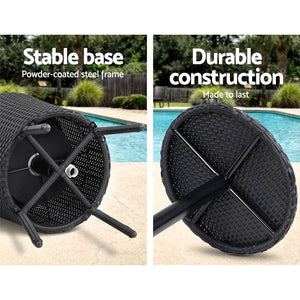 Bar Table Outdoor Setting Cooler Ice Bucket Storage Box Coffee Side Tables Party Pool Patio