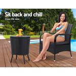 Bar Table Outdoor Setting Cooler Ice Bucket Storage Box Coffee Side Tables Party Pool Patio