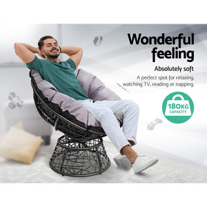 Gardeon Papasan Chair - Black