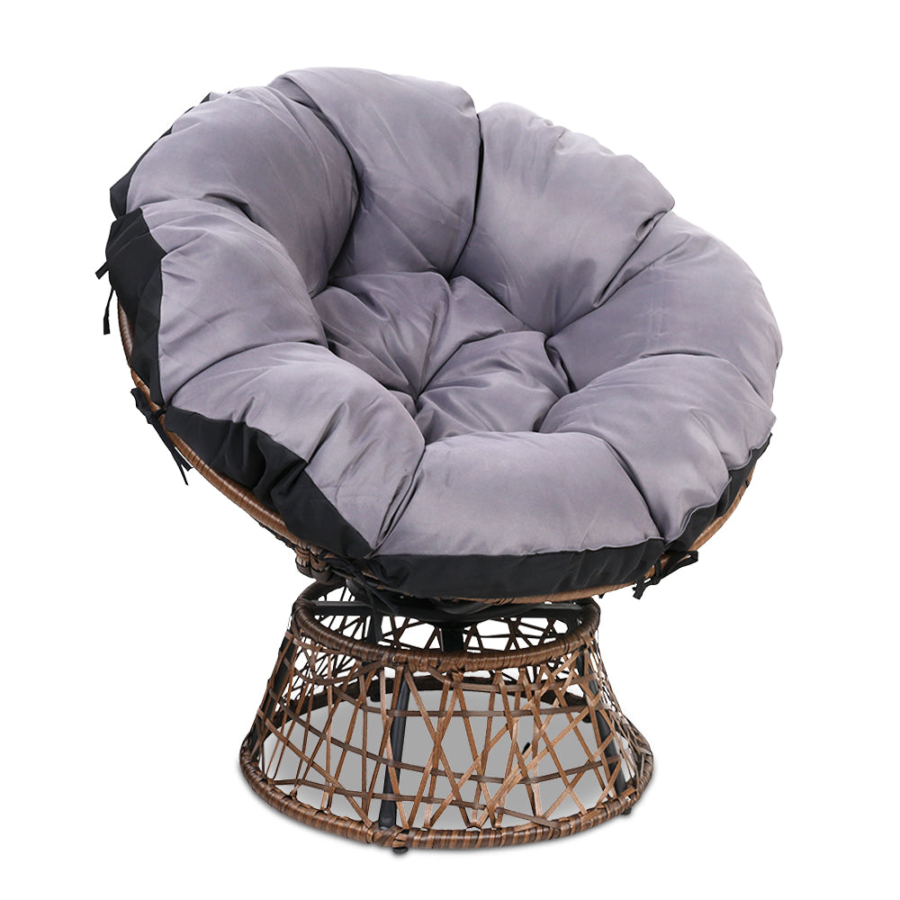 Gardeon Papasan Chair - Brown