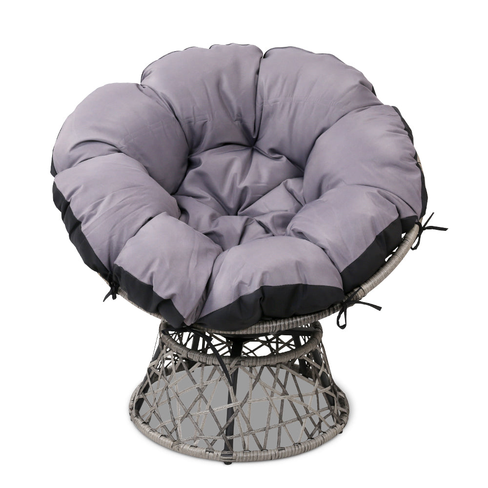 Gardeon Papasan Chair - Grey