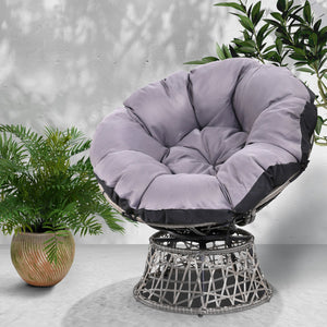 Gardeon Papasan Chair - Grey