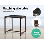 Gardeon Outdoor Chair Rocking Set - Brown