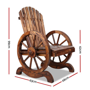 Gardeon Wooden Wagon Chair Outdoor