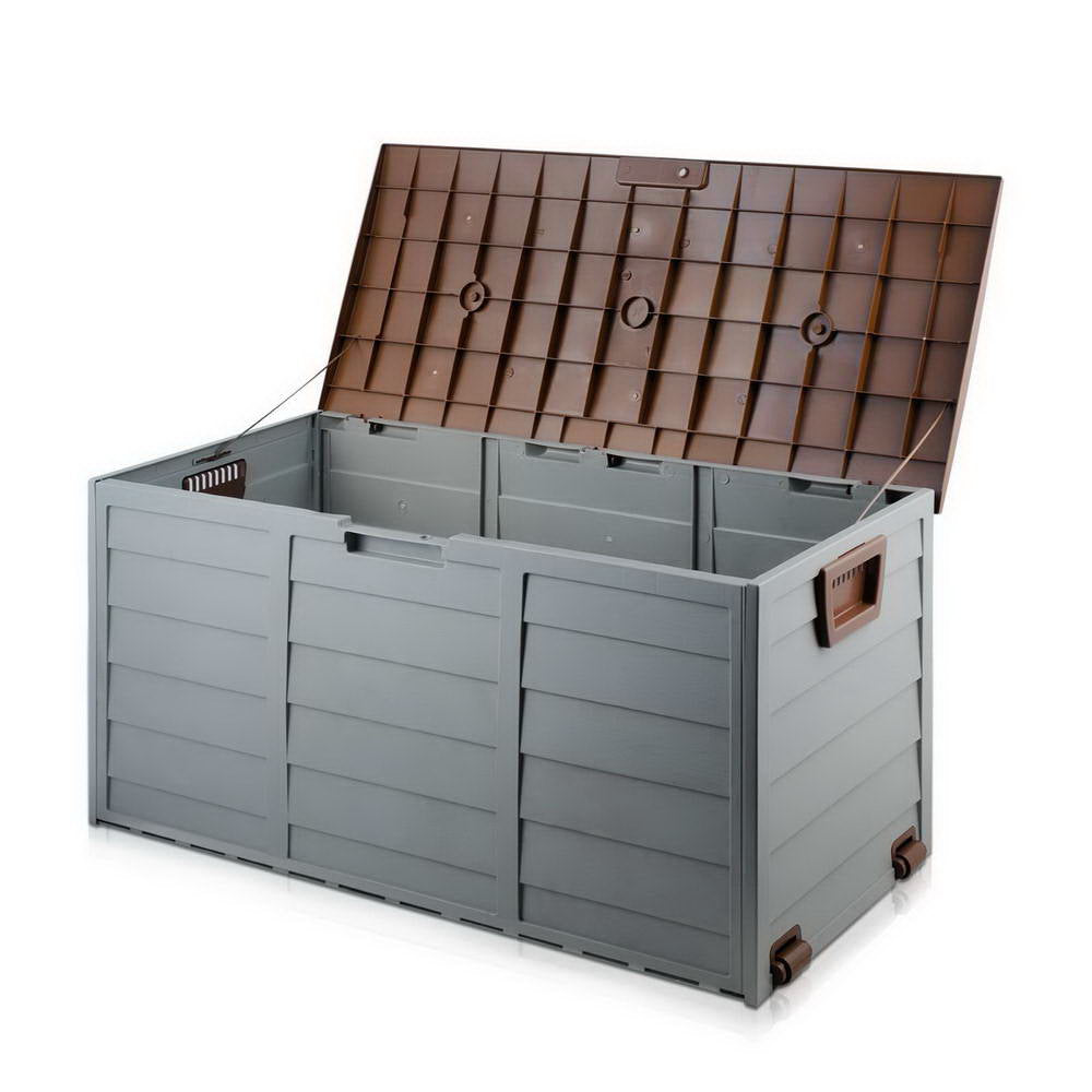 Giantz 290L Outdoor Storage Box - Brown