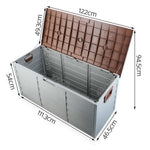 Giantz 290L Outdoor Storage Box - Brown