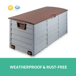 Giantz 290L Outdoor Storage Box - Brown