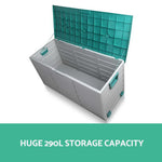 Giantz 290L Outdoor Storage Box - Green