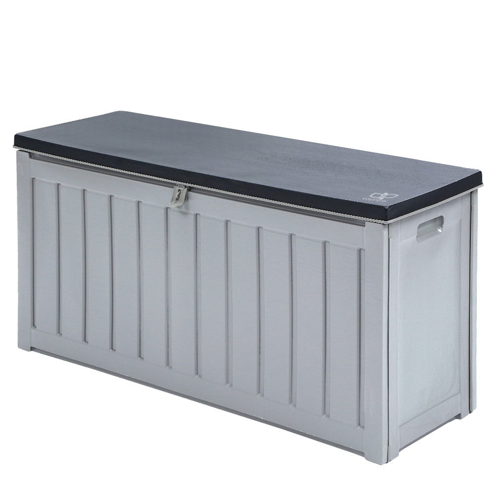 Gardeon Outdoor Storage Box Bench Seat Lockable 240L