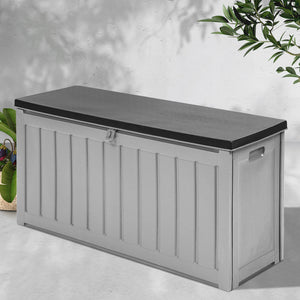 Gardeon Outdoor Storage Box Bench Seat Lockable 240L