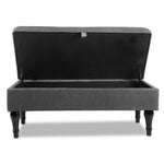 Artiss Fabric Storage Ottoman - Grey