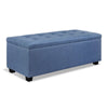 Premium Storage Ottoman - Blue