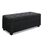 Premium Storage Ottoman - Charcoal