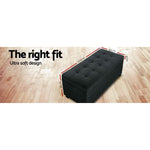 Premium Storage Ottoman - Charcoal