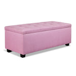 Premium Storage Ottoman - Pink