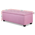 Premium Storage Ottoman - Pink