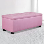 Premium Storage Ottoman - Pink