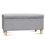 Artiss Kids Storage Ottoman - Light Grey