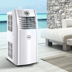 Devanti Portable Air Conditioner 4-In-1 Mobile Fan Cooler Dehumidifier 15000BTU