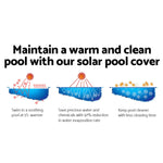 Aquabuddy 8M X 4.2M Solar Swimming Pool Cover 400 Micron Outdoor Bubble Blanket