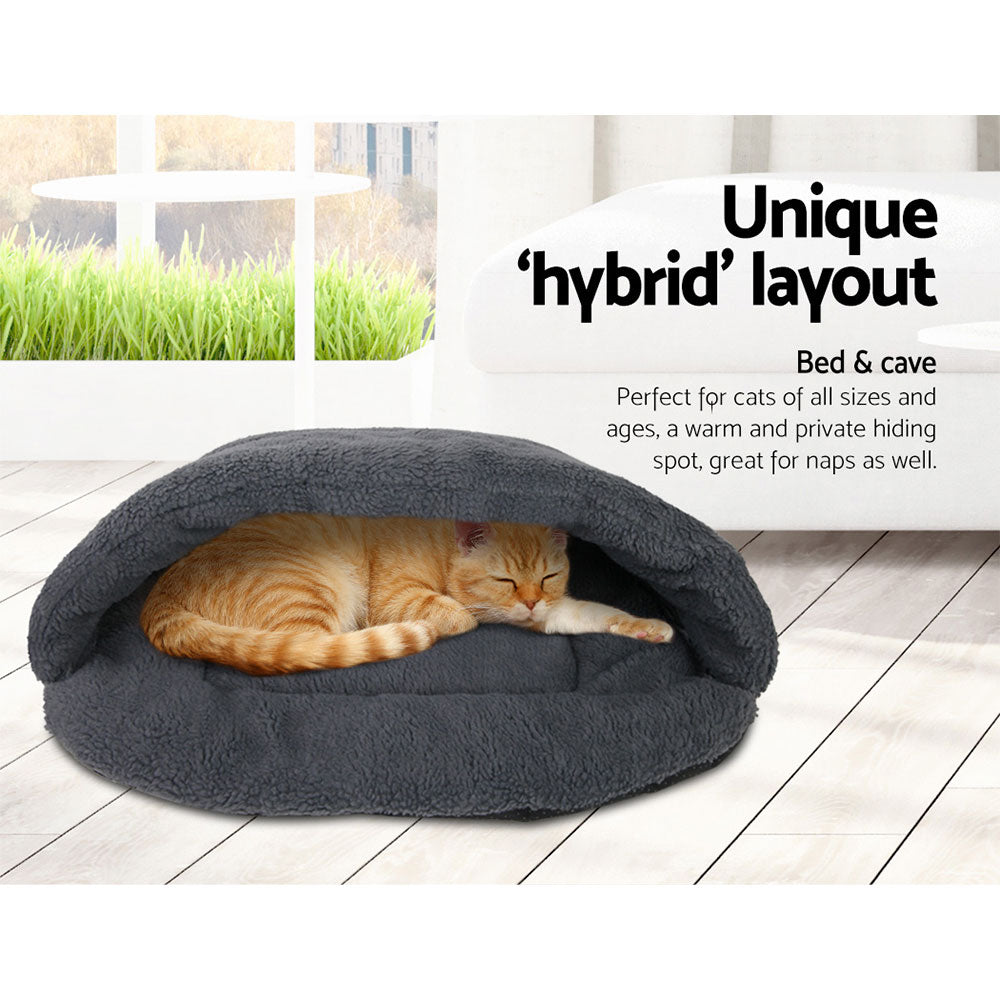 i.Pet Large Cave Pet Bed - Grey