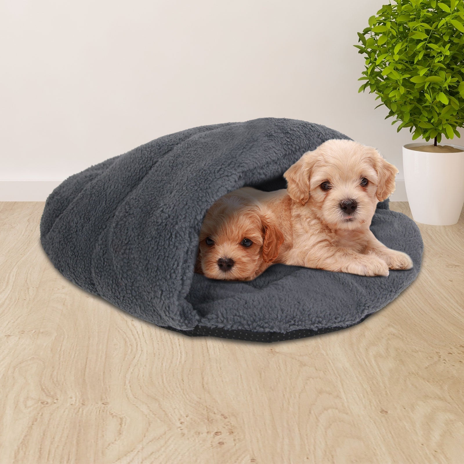 i.Pet Large Cave Pet Bed - Grey