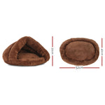 i.Pet Washable Cave Pet Bed - Brown