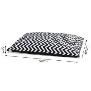 i.Pet Extra Large Canvas Pet Bed - Black & White