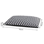 i.Pet Extra Extra Large Canvas Pet Bed - Black & White