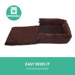 i.Pet Large 3 in 1 Foldable Pet Bed - Brown