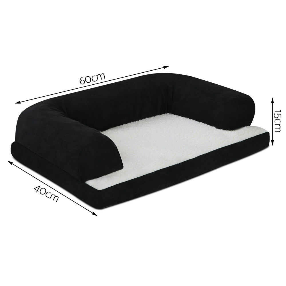 i.Pet Medium Fleece Pet Bed - Black