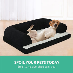 i.Pet Medium Fleece Pet Bed - Black