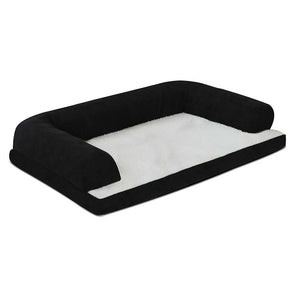 i.Pet Extra Large Fleece Pet Bed - Black