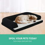 i.Pet Extra Large Fleece Pet Bed - Black