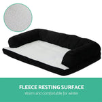 i.Pet Extra Large Fleece Pet Bed - Black