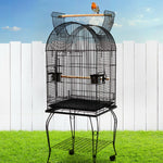 i.Pet Large Bird Cage with Perch - Black