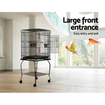 i.Pet Large Bird Cage with Perch - Black