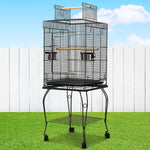 i.Pet Large Bird Cage with Perch - Black