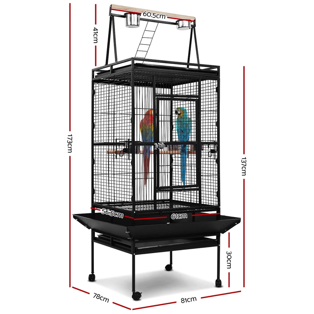 i.Pet Bird Cage Pet Cages Aviary 173CM Large Travel Stand Budgie Parrot Toys