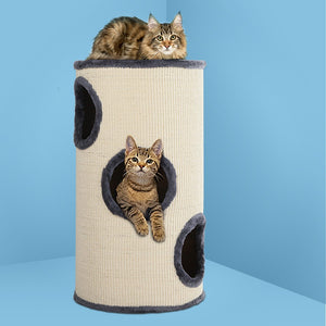 i.Pet 70cm Cat Scratching Post - Grey & White