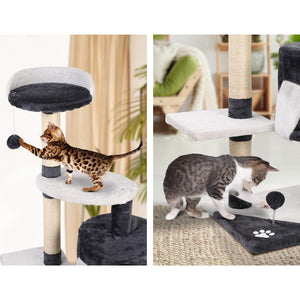 i.Pet Cat Scratcher Pole - White and Grey