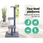 i.Pet 124cm Cat Scratching Post - Grey