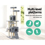 i.Pet 7 Level Cat Scratching Post - Grey