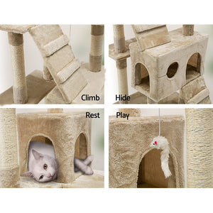 i.Pet 180cm Multi Level Cat Scratching Post - Beige