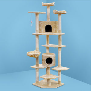 i.Pet 203cm Cat Scratching Post - Beige