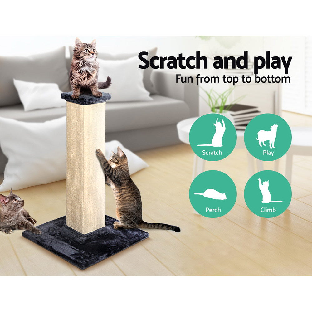 i.Pet 92cm Cat Scratching Post - Blue & Beige