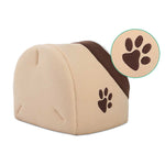 i.Pet Soft Fleece Igloo Pet Bed - Beige