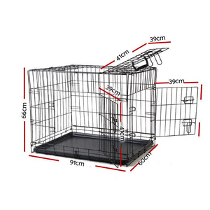 i.Pet 36inch Pet Cage - Black