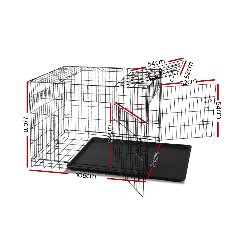 i.Pet 42inch Pet Cage - Black