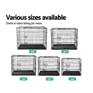 i.Pet 42inch Pet Cage - Black